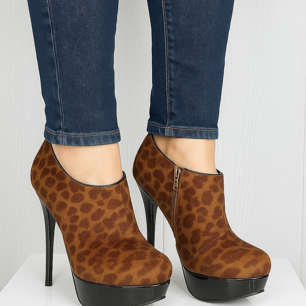 Call It Spring Brown Leopard Heels